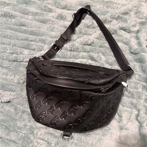 Black Embossed Women's Bag